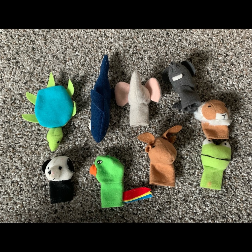 Fabric finger puppets - see description for price